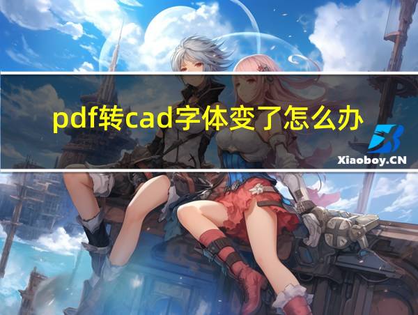 pdf转cad字体变了怎么办的相关图片