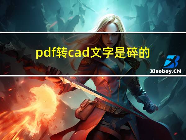 pdf转cad文字是碎的的相关图片