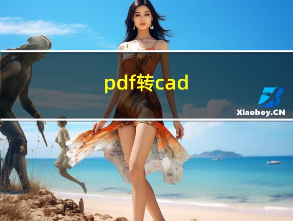 pdf转cad的相关图片