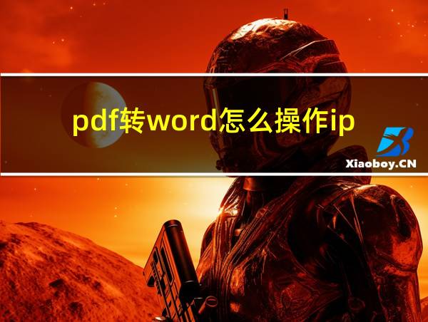 pdf转word怎么操作ipd的相关图片