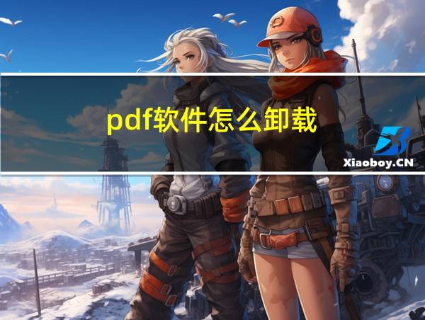 pdf软件怎么卸载的相关图片