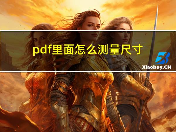 pdf里面怎么测量尺寸的相关图片