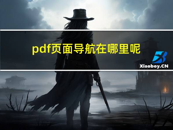 pdf页面导航在哪里呢的相关图片