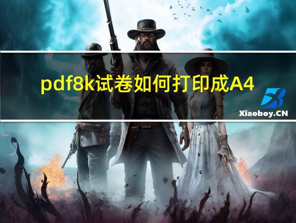 pdf8k试卷如何打印成A4的相关图片