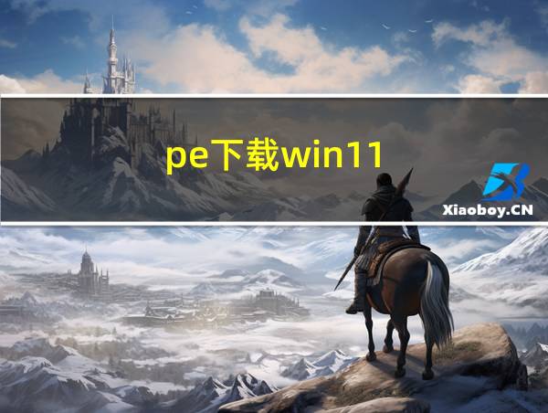 pe下载win11的相关图片