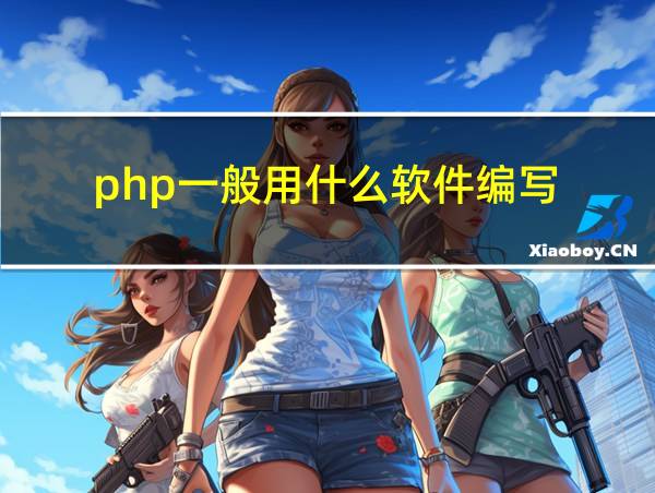 php一般用什么软件编写的相关图片