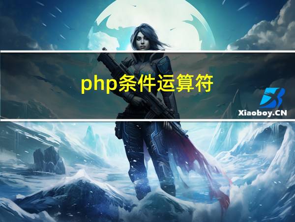 php条件运算符的相关图片