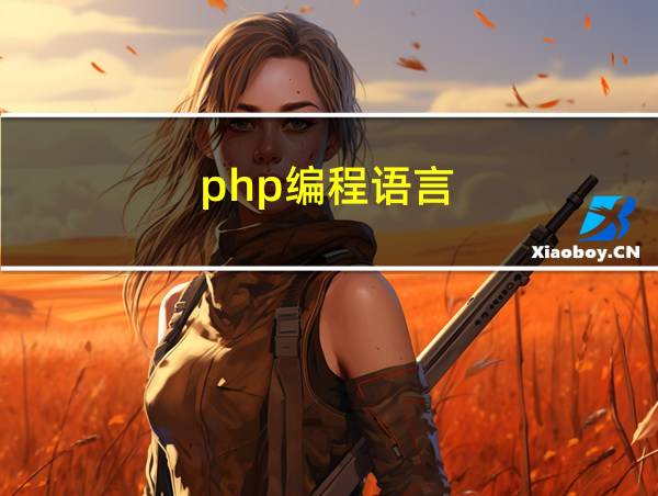 php编程语言的相关图片