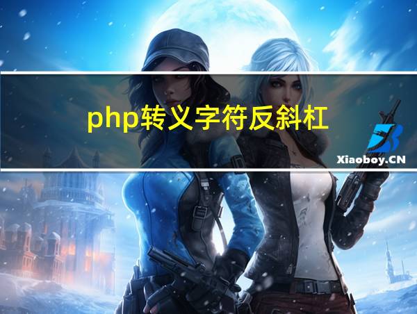 php转义字符反斜杠的相关图片