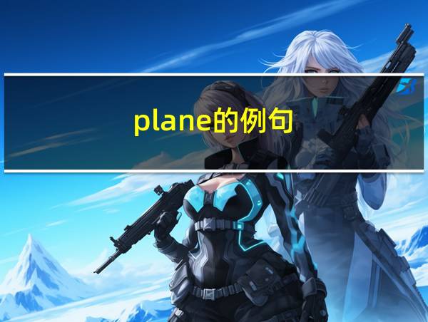 plane的例句的相关图片