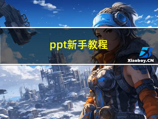 ppt新手教程的相关图片