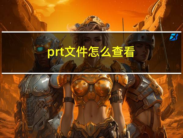 prt文件怎么查看的相关图片