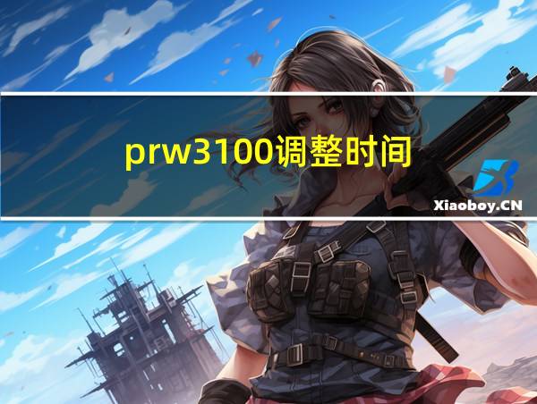 prw3100调整时间的相关图片