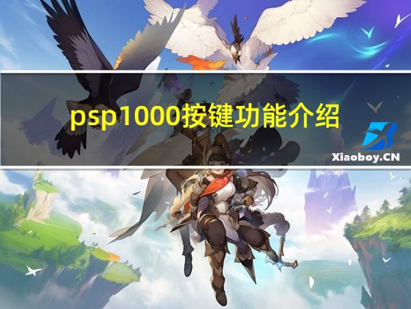 psp1000按键功能介绍的相关图片