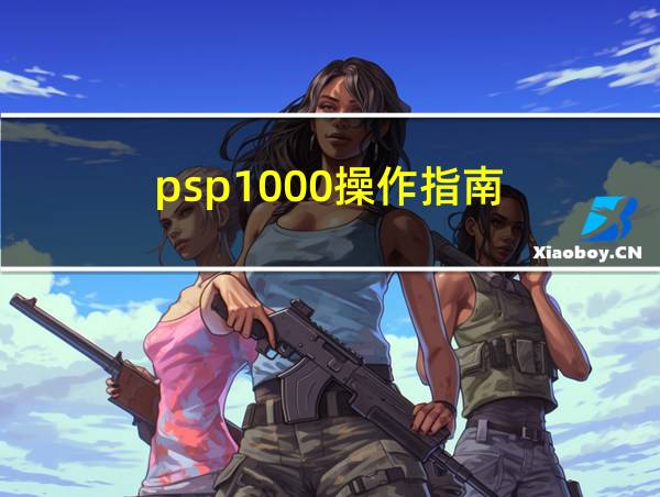 psp1000操作指南的相关图片