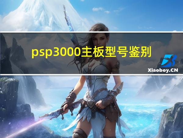 psp3000主板型号鉴别的相关图片