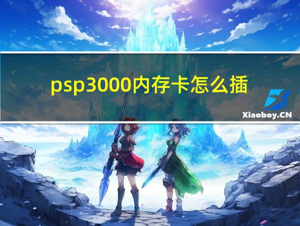 psp3000内存卡怎么插的相关图片