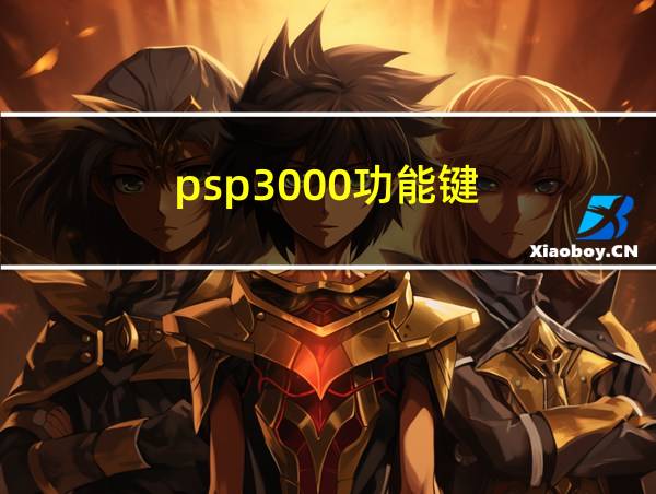 psp3000功能键的相关图片