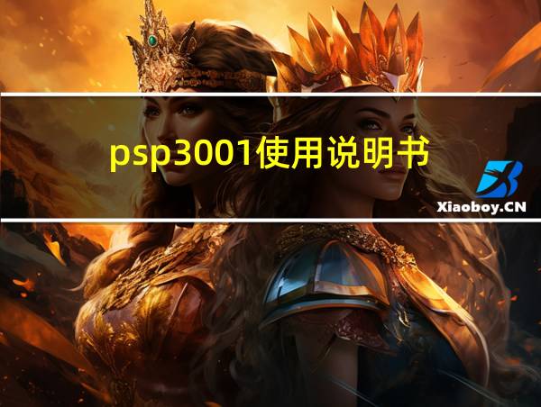 psp3001使用说明书的相关图片