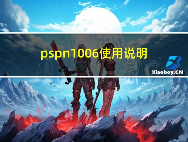 pspn1006使用说明的相关图片