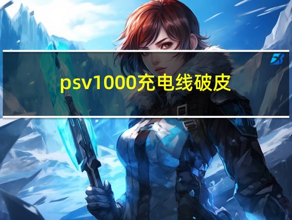 psv1000充电线破皮的相关图片