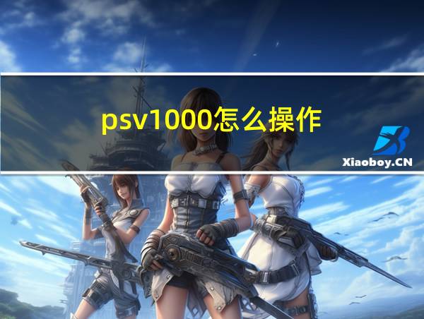 psv1000怎么操作的相关图片