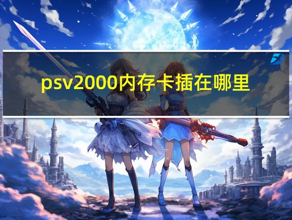 psv2000内存卡插在哪里的相关图片