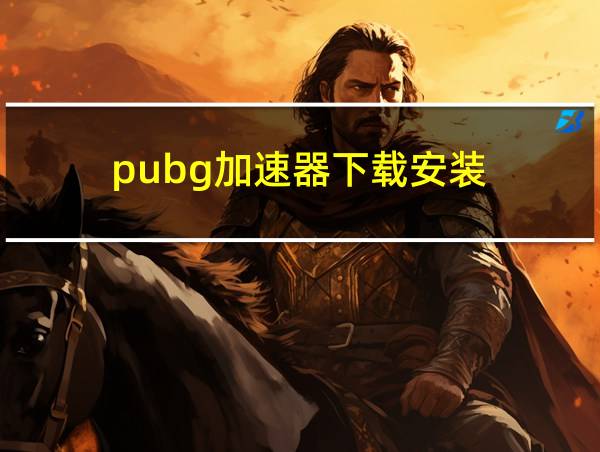 pubg加速器下载安装的相关图片