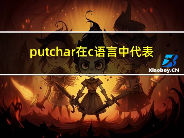 putchar在c语言中代表什么的相关图片