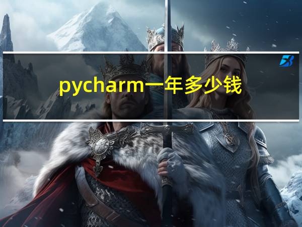 pycharm一年多少钱的相关图片