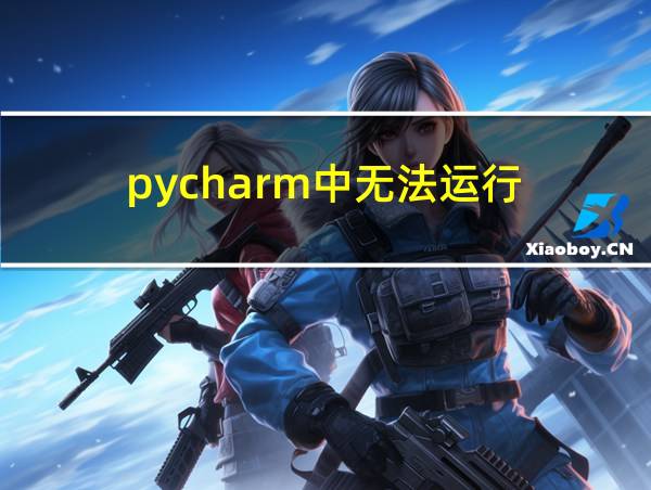 pycharm中无法运行的相关图片