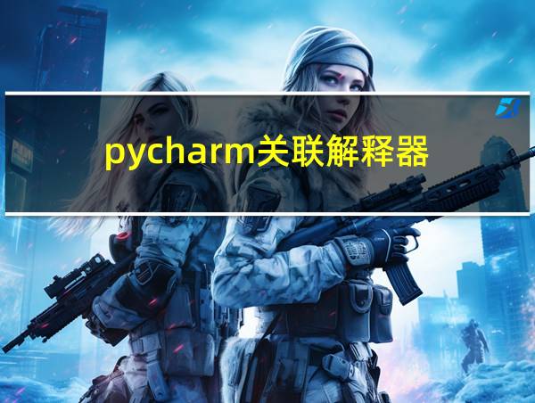 pycharm关联解释器的相关图片