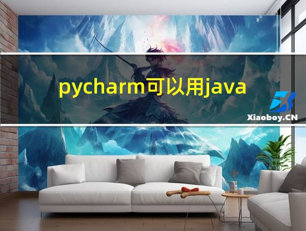 pycharm可以用java吗的相关图片