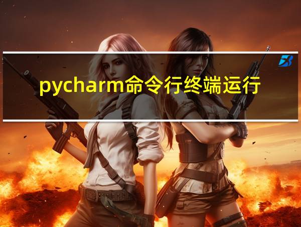 pycharm命令行终端运行代码的相关图片