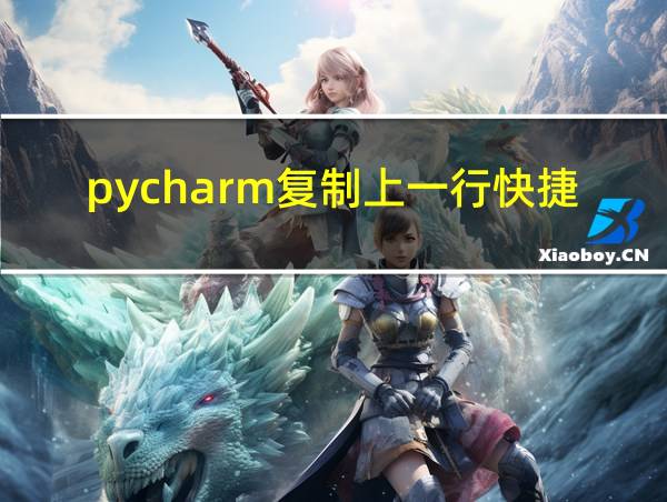 pycharm复制上一行快捷键的相关图片