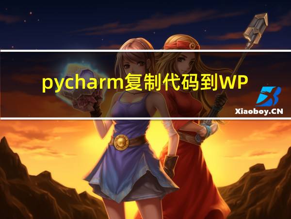 pycharm复制代码到WPS的相关图片