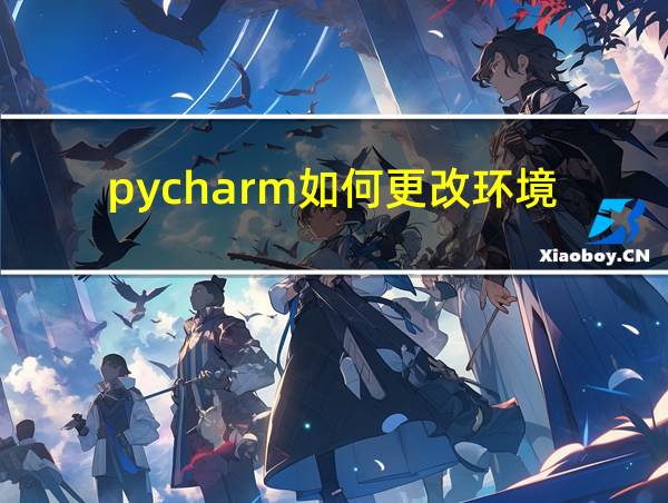 pycharm如何更改环境的相关图片