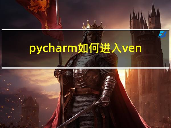 pycharm如何进入venv环境的相关图片