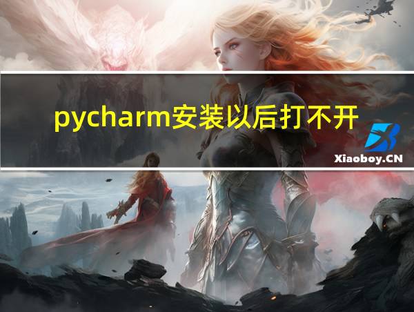 pycharm安装以后打不开的相关图片