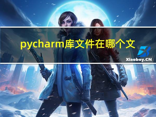 pycharm库文件在哪个文件夹的相关图片