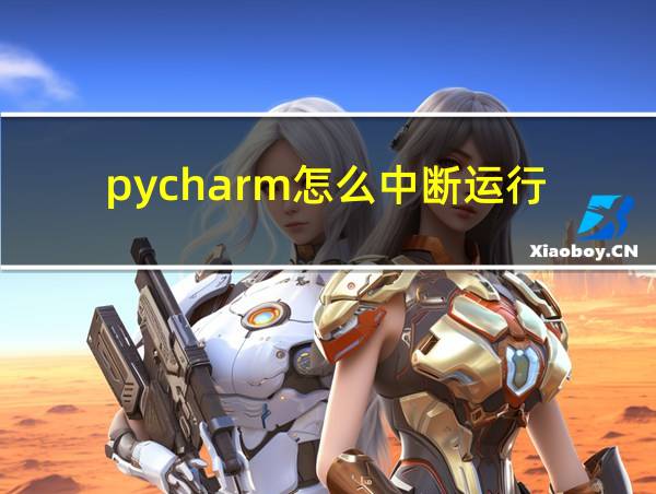 pycharm怎么中断运行的相关图片