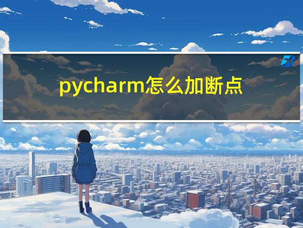 pycharm怎么加断点的相关图片