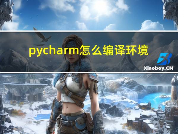 pycharm怎么编译环境的相关图片