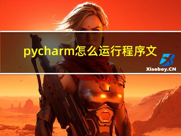 pycharm怎么运行程序文件夹的相关图片