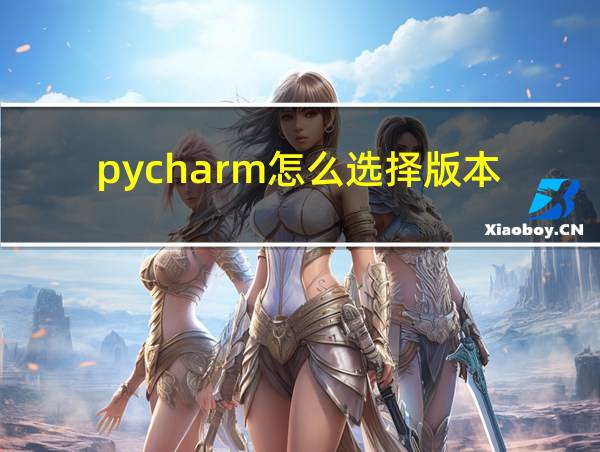 pycharm怎么选择版本的相关图片