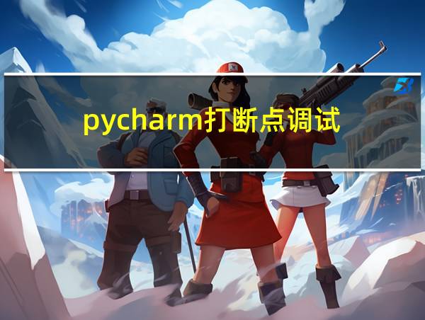 pycharm打断点调试的相关图片