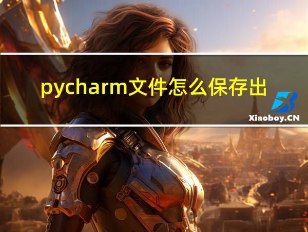 pycharm文件怎么保存出来的相关图片