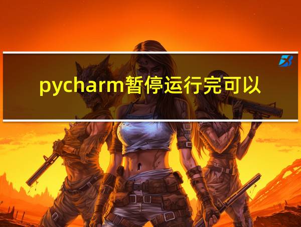 pycharm暂停运行完可以继续运行吗csdn的相关图片