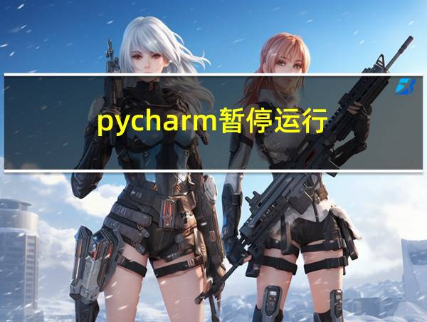 pycharm暂停运行的相关图片