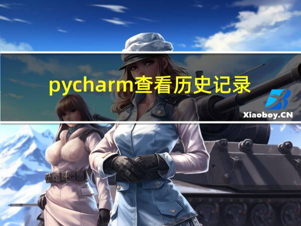 pycharm查看历史记录的相关图片